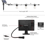 SUNTHIN Outdoor Solar String Lights, 48ft Solar Patio Lights with USB Rechargeable, Waterproof & Shatterproof Solar Powered Bulbs for Yard, Porch, Garden, Pool, Party, Camping