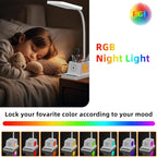 cozoo Desk Lamp, LED Desk Lamps for Home Office with 15W Wireless Charger/Organizer,Desk Lamp for College Dorm Eye-Caring Study Light,Gooseneck Table Lamp with Pen Holders/Storage,12 Lighting Modes