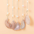 Agate Gemstone Big Dream Catcher 7 Chakra Tree of Life Dream Catcher with Crystal Stones Handmade Dreamcatcher Wall Decor for Adults Boys Girls,Bedroom,Garden,Bless Gift(Large Aqua Moon)