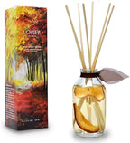 LOVSPA Reed Diffuser Set, Apple Harvest Scented Oil Diffuser with Sticks, Home Fragrance Accessories for Bathroom Shelf Decor, Aroma Diffusers for Home or Office Fall Decor, USA Made