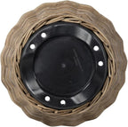 Rattan Kobo Indoor Outdoor Planter Basket with Plastic Pot Medium 35 Gallon Soil Capacity