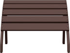 WestinTrends Dylan Outdoor Patio HDPE Adirondack Ottoman Footrest, Dark Brown