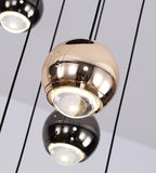 Chandeliers for Dining Room Flush Mount Dimmable Round Ceiling Light for Living Room 15 Lights Crystal Raindrop Chandelier D24''xH118''