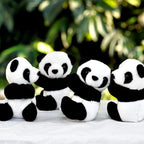 6Pcs Finger Panda Plush Panda Clips Curtain Holder Stand Note Clip Photo Holder Stand Chinese Style Souvenir Cute Panda Plush Toy Finger Kids Toy,Home Decoration Plant Pots Bonsai Craft Decor