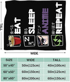 Anime Blanket for Girls Boys Anime Gifts Throw Blanket for Women Mens Lightweight Fuzzy Cozy Plush Flannel Fleece Blankets for Bed Decor 60"x80"