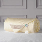 CUDDLE DREAMS Lightweight Silk Filled Comforter for Summer, Detachable Tencel Duvet Cover for Easy Care, Naturally Breathable (Ivory, Queen)