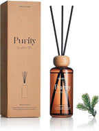 M&SENSE Forest Mint Fir Scent Diffuser: 6.3 fl oz Lime & Lemon Aroma Set with Light & Subtle Fragrance, Long-Lasting Non-Toxic Natural Essential Oil Diffuser for Office Shelf Decor Small Spaces ﻿