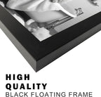 Framed Black and White Lion Wall Art Bathroom Pictures Wall Decor Funny Bathroom Wall Art Animal Canvas Print Artwork