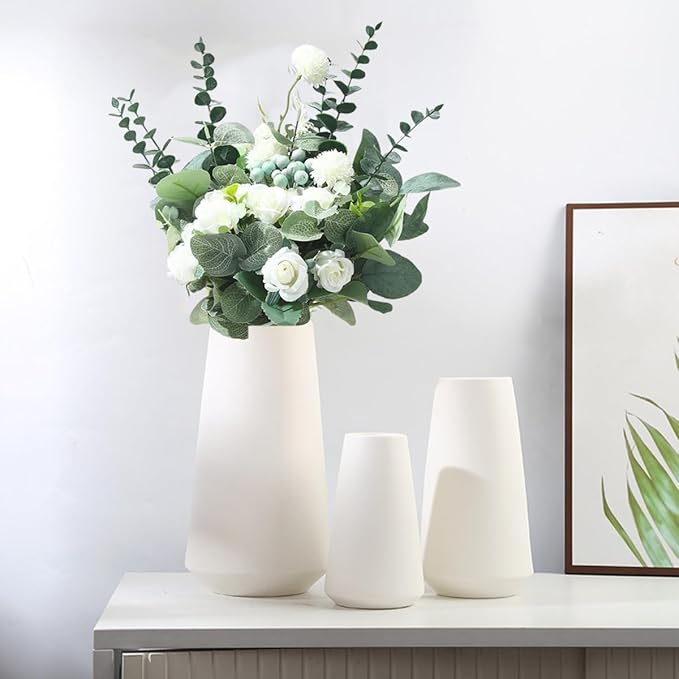 120 Pcs 6 Kinds Mixed Eucalyptus Leaves Stems Bulk Artificial Silver Dollar Eucalyptus Leaves Picks Dried Eucalyptus Bundle Faux Spray for Wedding Vase Bouquet Floral Arrangement Decor