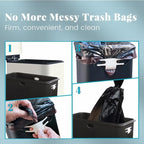 8 Gallon Slim Trash Can with Soft Close Lid, Stainless Steel Trash Can with Removal Inner Bucket, Hand -Free Trash Bin for Kitchen, Office, Laundry, Bathroom, 30 Liter Capacity, White