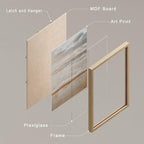 SIGNWIN Framed White Minimal Beach Shore Ocean Sea Seashell Wall Art, Set of 4 Landscape Colorful Wall Decor Prints, Nature Wilderness Wall Décor for Living Room, Bedroom - 11"x14" Natural