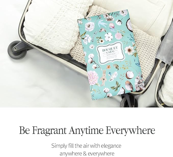 Sachet Clean Soap 2 Count 20g Each - Long Lasting Rich Fragrance - Room and Closet Deodorizer Freshener for Home - Closet Odor Eliminator - Silk Layon Overlaid Packing Technique