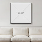 Framed Black Abstract Wall Art, Modern Canvas Prints Paintings Artwork for Walls, Square Minimalist All Black Pictures for Living Room, Hallway, Fireplace, Bedroom, Office, Bathroom Wall Decor