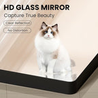 Black Bathroom Mirror 24X36 Inch, Black Metal Framed Mirror for Wall, Rounded Rectangle Matte Bathroom Vanity Mirror with Tempered Glass, Anti-Rust, Horizontal/Vertical