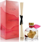 LOVSPA Reed Diffuser Set, Clarity Spicy Apple Cinnamon Scented Oil Diffuser with Sticks, Home Fragrance Accessories for Bathroom Shelf Decor, Aroma Diffusers for Home or Office Fall Decor, USA Made