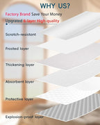 Frosted Glass Window Privacy Film Decorative with Tools, 2 Way Frosting Privacy Film for Glass Windows, Static Cling Tint for Home Anti-UV, Covering Clings 47.2" by 157.4"