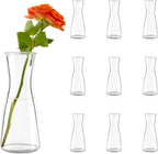 Small Clear Glass Bud Vases 10Pcs Mini Vases for Flowers Tulip Eucalyptus Plants, Glass Flower Vases for Centerpieces Dining Table, Clear Bud Vases Bulk for Wedding Party Bridal Shower Home Decor