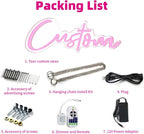 Custom Neon Signs for Wall Decor, CUSTOMNEON Personalized Neon Signs Customizable for Wedding Birthday Prom Party, Custom Neon Lights for Bedroom Bar Studio Beauty Salon Business Shop