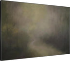 SIGNWIN 60"x72" Extra Large Framed Wall Art Muted Forest Path Soft Misty Woodland Scene Illustration for Home Living Room Bedroom Decor (Frame Assembly Required)
