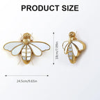 Decorative Bug Insects Beetle Mirrors - Gold Resin Little Bee Glass Wall Decor, Perfect for Victorian and European Themed Homes
