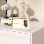 8x10 Inch Acrylic Picture Frmae,10x8 Magnetic Picture Frame,8 by 10 Glass Picture Frame for Desktop,12+12MM Double Side Display Photo Frame with Gift Box