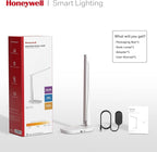 HONEYWELL LED Desk Lamp - HWT-H2 Sunturalux™ Eye-Caring Foldable Desk Light with USB A+C Dual Charging Port 4 Color Modes Dimmable Table Lamp for Home Office Bedroom Reading Study Work - White