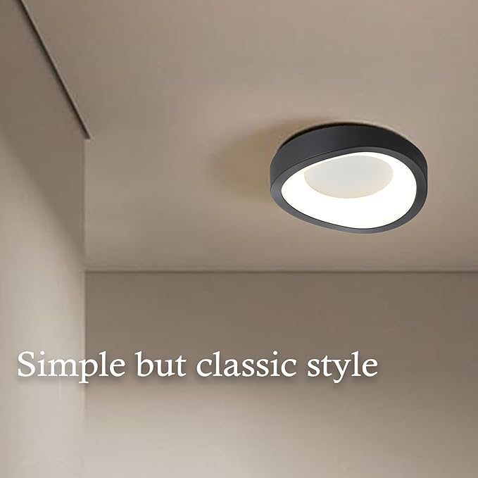 LED Ceiling Light Fixture White Flush Mount Ceiling Light Round Modern Light Fixture 4000k