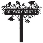 Metal Signs Customized | Personalized Garden Stake Metal Sign | Custom Metal Garden Sign | Personalized Garden Name Sign | Custom Sign Outdoor Metal | Gardening Decor Gifts for Gardeners