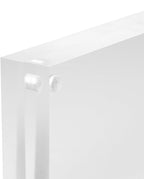 Sooyee 5X7 Acrylic Frame, Clear,Magnetic Photo Frame, Double Sided Frameless Standing in Desktop Picture Display,Pack of 1(10 + 10MM Thickness)