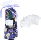 DIY Purple Moon Goddess, Sachet Kitl Floral Fragranc,5 mesh Bags+Dried Flowers| Potpourri Bags, Scented Potpourri Bowl Fillers,Dried Flowers,Home Fragrance Sachet of Petal, Vase Decor.