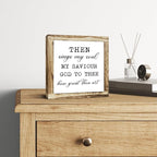 Rustic Wood Sign – ‘Sings My Soul’ Inspirational Wooden Plaque – Small Table or Shelf Decor, Spiritual Desk Sign, Wall Art for Home, Bedroom, Farmhouse Living Room, Motivational Quote, Home Decoration