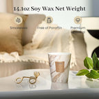 M&SENSE NoirAir Scented Candles for Home, Lead-Free Wick Highly Scented Jar Candles, 14.1 Oz 80 Hours Lasting Burning Candles Gifts for Women, Relaxing Aromatherapy Candle for Stress Relief