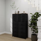 Dresser for Bedroom with 18 Drawers, Tall Fabric Storage Dresser, Chest of Drawers for Closet, Nursery, Bedside, Living Room, Laundry, Entryway, Hallway (Black)