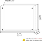 8.5''x11'' Picture Frame Acrylic Frame, Perspex Photo Frame for Wedding Pictures, Tabletop Freestanding Certification Frame 12mm + 12mm