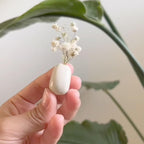5 PCS Mini Flower Vase, Handmade Ceramic Rice Ball (Japanese Onigiri) Miniature Vases, Charming and Cute Design, Perfect for Dry Flowers - Bulk Bud Vases, Unique and Adorable Japanese Craft