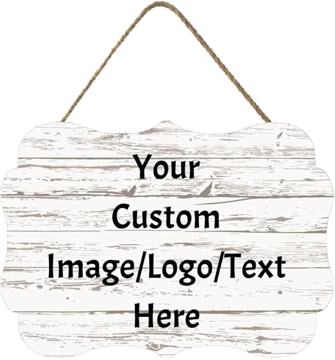 Personalized Custom Wooden Signs with Any Text Name for Home Door Man Cave Bar Family Farmhouse Decorative Home Kitchen Rustic Wall Decor