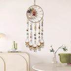 Colorful Dream Catcher Wall Decor Tree of Life Dream Catchers with Crystal Pendant Handmade Dreamcatcher Wall Hanging Ornament for Bedroom Living Room Home Decor