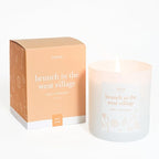 Literie NYC Inspired Scented Candle: Brunch in The West Village - Citrus & Champagne, 9oz, 50 Hour Burn, Vegan Soy & Coconut Blend Candle for Home Decor, Gift for Women & Men