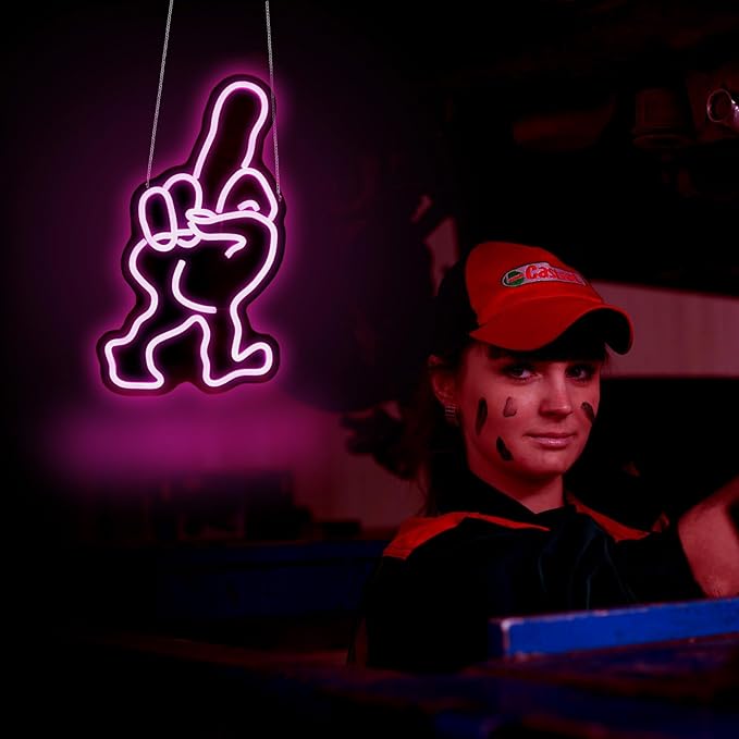 Finger Neon Sign Led Neon Lights Neon Signs for Wall Decor Light Up Sign for Birthday Party Club Gift