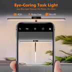 G Keni 3400LM Ultra Bright LED Desk Lamp with Clock for Home Office, 31.5″W x 27″H, 25W Auto-Fill Brightness Desk Light with Timer, Touch Gooseneck Architect Lights for Work Study Read (Base)