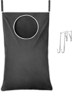 Lifewit Over Door Laundry Hamper, Large Collapsible Hanging Laundry Hamper, Hanging Laundry Basket Bag for Bathroom Bedroom Dirty Clothes Storage Organizer, Dark Gray