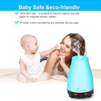 Diffuserlove Essential Oil Diffusers 200ML Remote Control Diffuser Mist Humidifiers BPA-Free Aromatherapy Diffuser (Black Base)