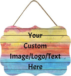 Personalized Custom Wooden Signs with Any Text Name for Home Door Man Cave Bar Family Farmhouse Decorative Home Kitchen Rustic Wall Decor