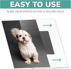 pbf 4x6 Magnetic Picture Frames for Refrigerator | 4 x 6 Clear Magnetic Acrylic Frames | Magnetic Photo Holders for Fridge, Locker, Photo Board, Art Display, Sign Holder (5-Pack)