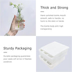 12pcs Glass Bud Vase Set, Small Clear Flower Vases for Centerpieces in Bulk, Mini Vintage Vase for Wedding, Home,Table Decoration