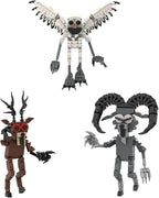 3Pcs 99 N-ights in The Forest Block Model DIY Gothic Building Decorative Monster Figurine Ornaments, Creative Collectible Gift, Funny Desk Display