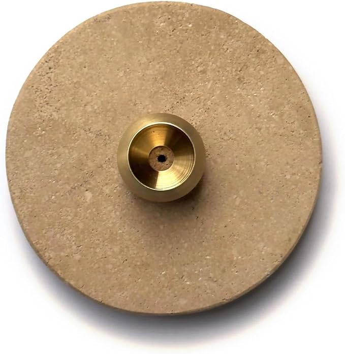 Travertine Palo Santo Holder – Natural Stone Incense Burner for Meditation, Cleansing & Home Décor – Minimalist Palo Santo Tray – Handmade Spiritual Gift