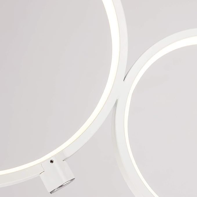 SomSom Modern LED Floor Lamp - Very High Brightness, Indoor Lamp - Living Room Standing Light - Alternative to Halogen - Built in Touch Dimmer - White