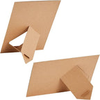 Juvale Brown Paper Frames - 4 x 6 in, 50 Pack, Classic - DIY Photo Frame Kit with Cardboard Easel Back for Tabletop Display & Bulk Craft Projects