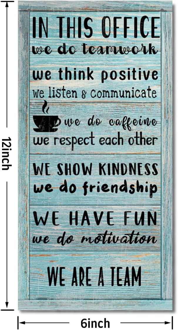 We Are A Team Office Signs Decor - Motivational Quotes Wall Art, Team Gift, Gift for Leader